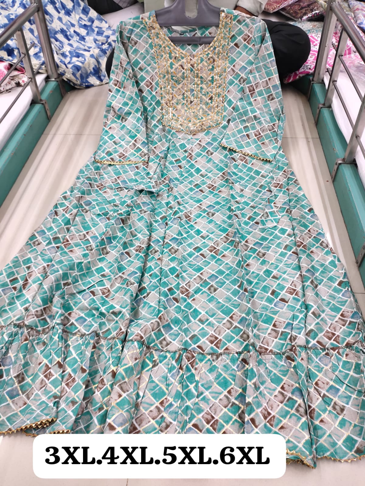 Virat Pluse Size Printed Long Anarkali Kurtis Catalog